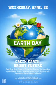 Blue Earth Day Tumblr-grafik Template
