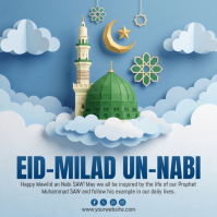 Azul Eid Milad Un Nabi Celebration Pos Instagram Template