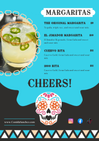 Blue Mexican Restaurant Menu A4 Template - Page 4