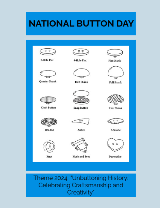 Copy of Blue Illustrative National Button Day Flyer (us Letter ...