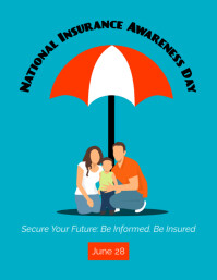 Black Insurance Awareness A4 Template | PosterMyWall