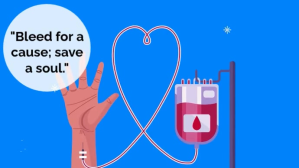 Azul Blood Donation Digitalt display Template