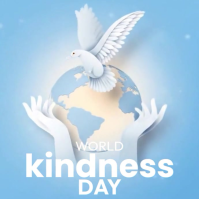 Blue Illustrative World Kindness Day Instagram Post template