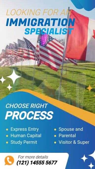 Copy of Blue Immigration Services Template Instagram | PosterMyWall