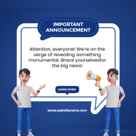 Important Announcement Template | PosterMyWall
