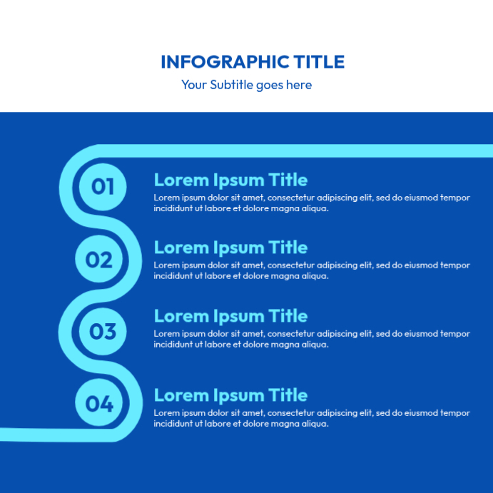 Blue Infographic Instagram Post Template | PosterMyWall