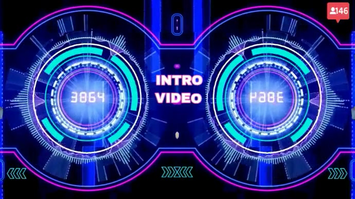 Futuristic Video Intro Template | PosterMyWall