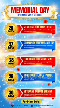 Blue Joyful 4th of July Celebration Instagram Story template