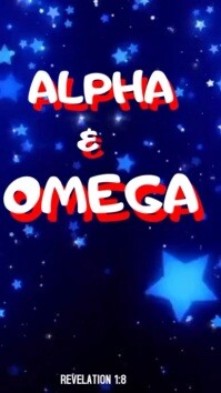 Blue Joyful Alpha And Omega  Instagram Reel Instagram-Reel template