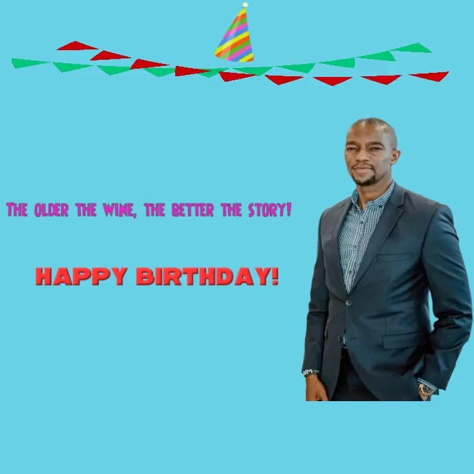 Blue Joyful Birthday, Blue Instagram Post Template | PosterMyWall