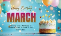 Blue Joyful Birthday Card Tag Merker template