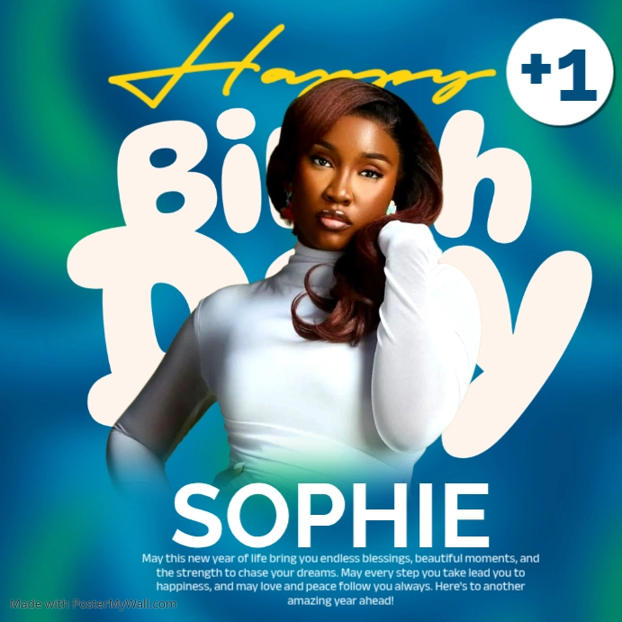 Plantilla de Blue Joyful Birthday Celebration Instagram Post | PosterMyWall