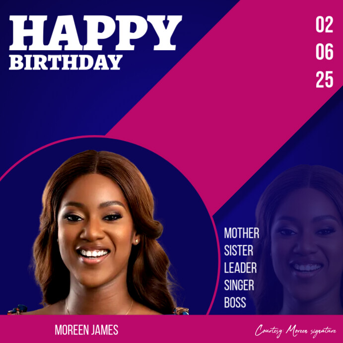 Blue Joyful Birthday Instagram Post Template | PosterMyWall