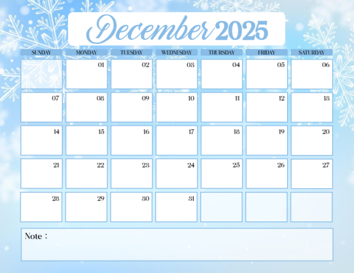 Finoca - Calendar Wall Pictures 30x30 To Write 2025 Onth View January - View #11