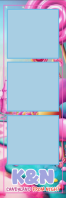 Blu Candyland Prom Night Banner 2' × 6' Template