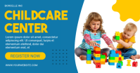 Blue Joyful Childcare Center Facebook Shared Image template