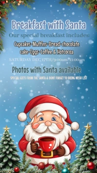 Blue Joyful Christmas Instagram Story template