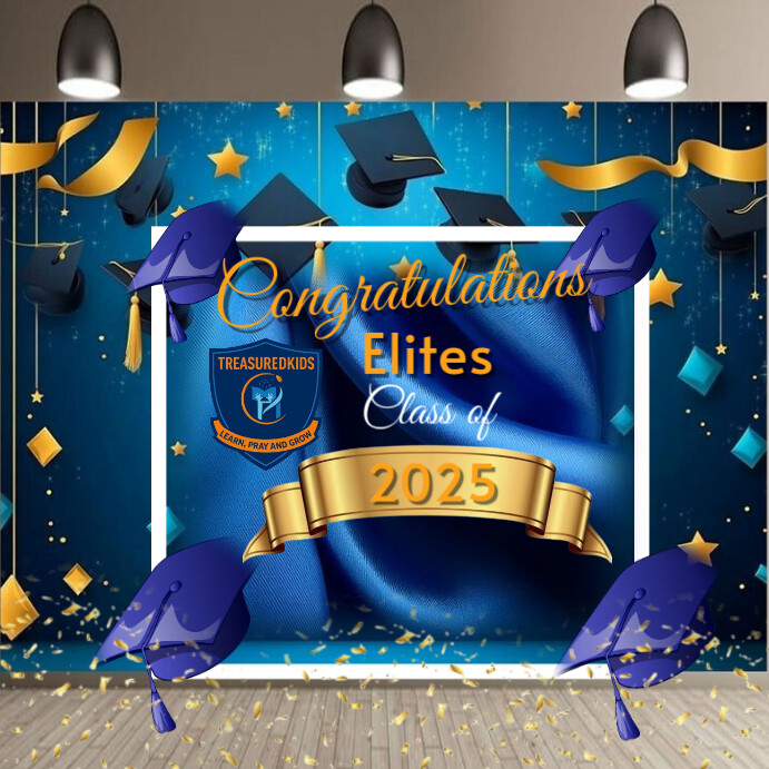 Blue Joyful Congratulations Class Of 2025  Instagram Post template