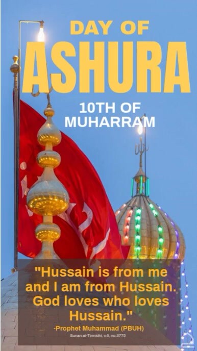 Blue Joyful Day Of Ashura Instagram Story Instagram-verhaal template