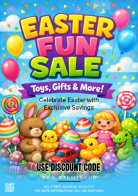 Azul Easter Fun Sale A2 Template