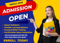 Azul Educational Program Enrollment Briefkaart Template