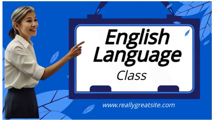 Thumbnail Example For Esl Blue Joyful English Language Basics Youtube Thumbnail Template ...