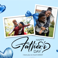 Blue Joyful Father's Day Instagram Post template
