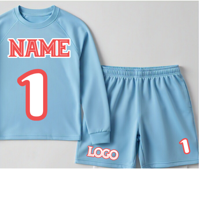 Blue Joyful Goalkeeper Jersey Instagram Post Wpis na Instagrama template