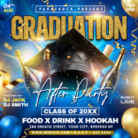 Blue Joyful Graduation After Party Instagram Post template