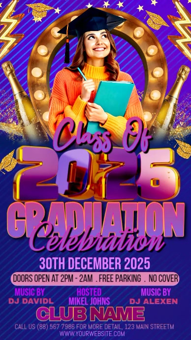 Graduation Celebration Template | PosterMyWall