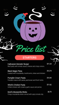 Blu Halloween Price List Instagram Story Template - Page 2