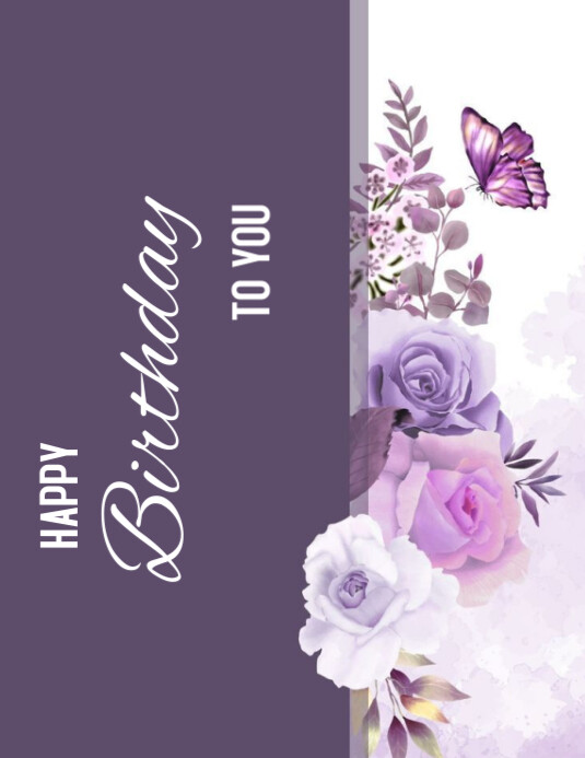Plantilla de Blue Joyful Happy Birthday To You Flyer (us | PosterMyWall
