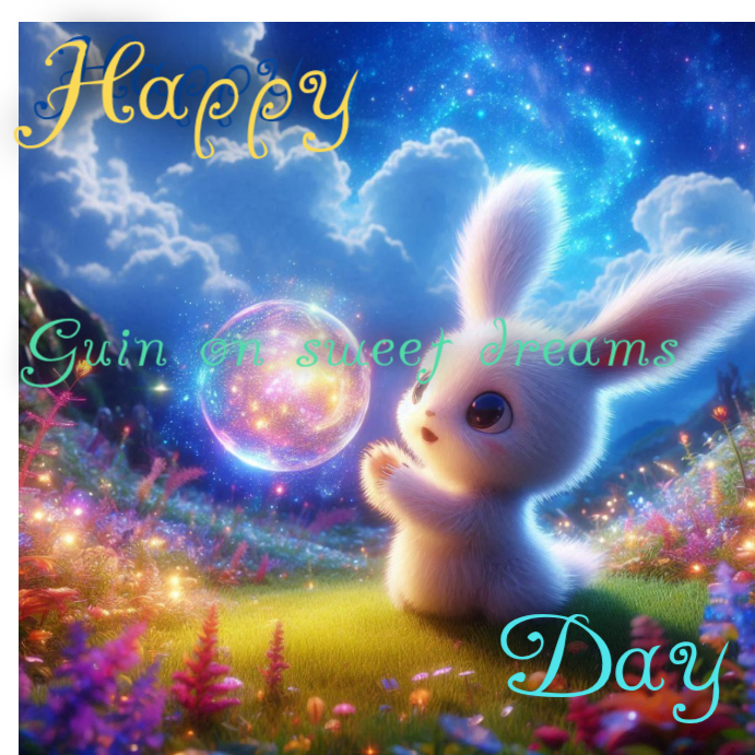 Blue Joyful Happy Guin On Sweet Dreams Day Instagram Post Wpis na Instagrama template