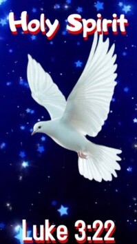 Blue Joyful Holy Spirit Dove Instagram Reel template