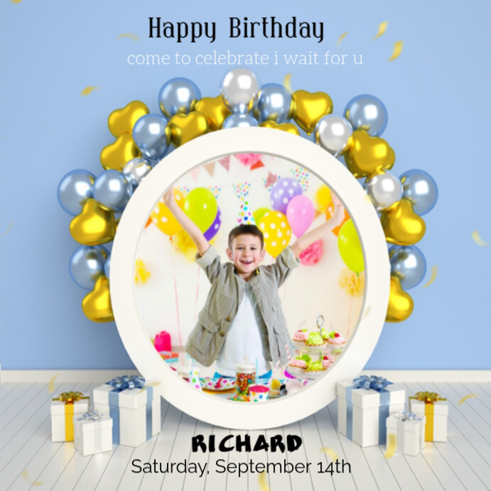 Blue Joyful Instagram Post Template | PosterMyWall