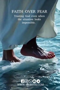 Blue Joyful Jesus Walks On The Sea Pinterest Graphic template