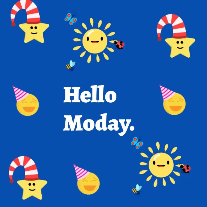 Blue Joyful Lo Instagram Post Template | PosterMyWall