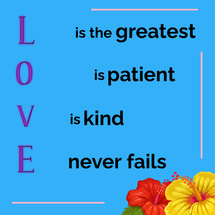 Plantilla de Blue Joyful Love Picture Frame Instagram Post | PosterMyWall