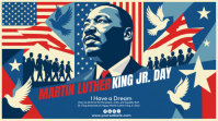 Blue Joyful Martin Luther King Digital Display (16:9) template