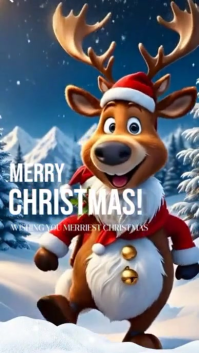 Blu Christmas Greeting Instagram Story Template