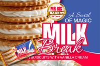 Biru Milk Biscuits Label Template