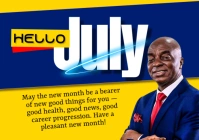 Blue Joyful New Month  A2 template