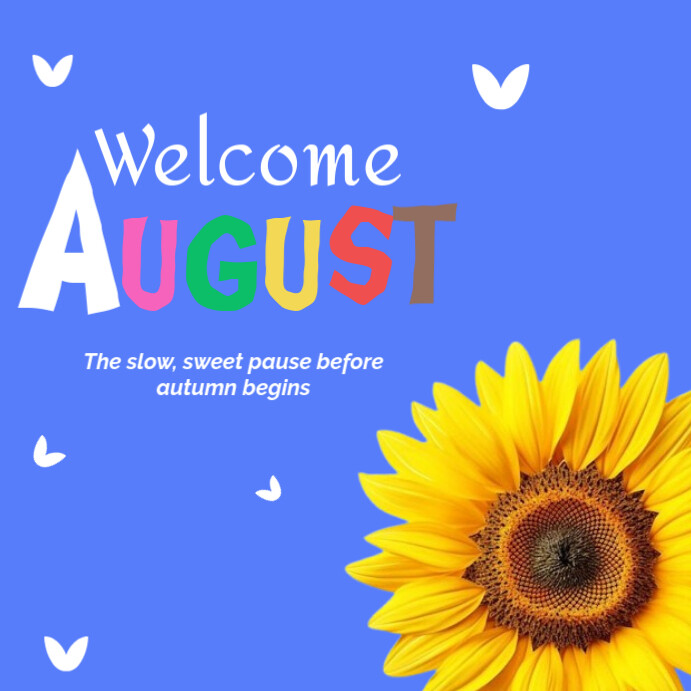 Blue Joyful New Month Instagram Post Template | PosterMyWall
