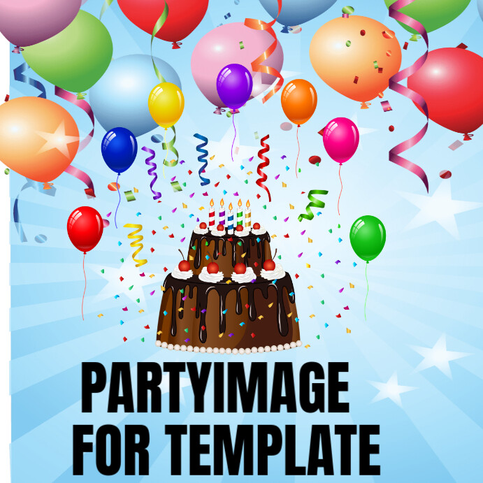 Blue Joyful Party Instagram Post Template | PosterMyWall