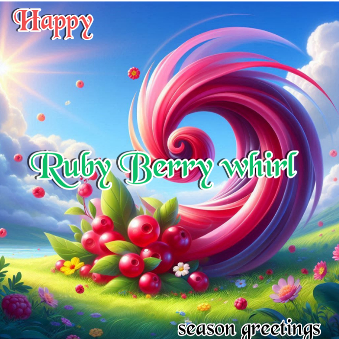 Blue Joyful Ruby Berry Whirl Day Instagram Post Template | PosterMyWall