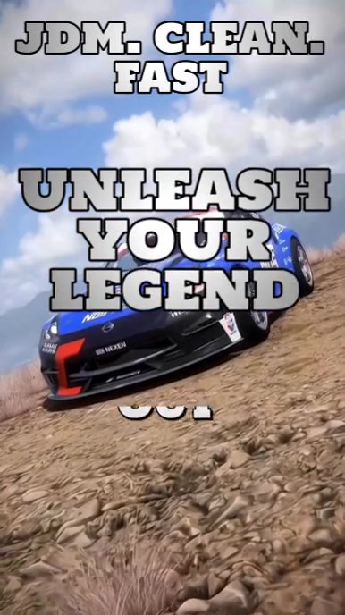 Blue Joyful Sport Car Reel's  Instagram Reel template