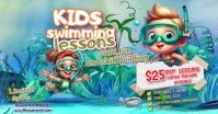Blue Joyful Summer Activity, Facebook Shared Image template