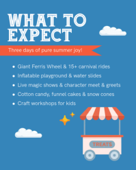 Blue Summer Carnival Instagram Portrait Template - Page 2