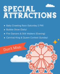 Blue Summer Carnival Instagram Portrait Template - Page 4