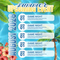 Blue Joyful Summer Event Instagram Post Video template